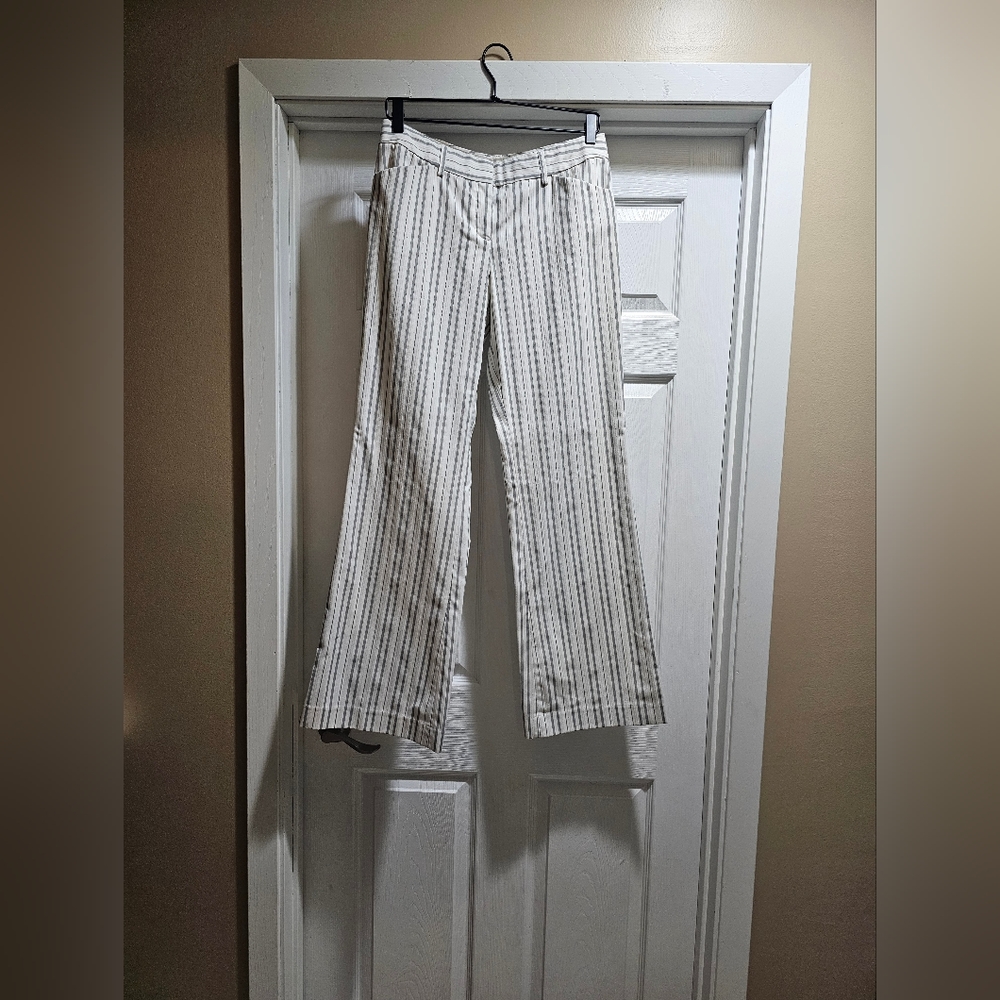 Express Editor Mid Rise Pinstripe Pant